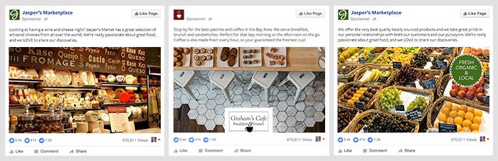 Facebook广告图片文本
